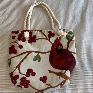 Cardinal zippered purse tote bag